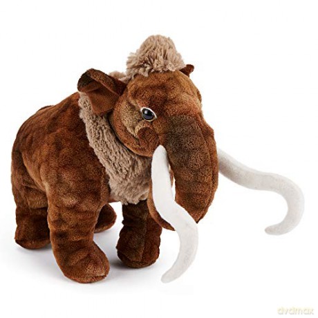Zappi Co Plush Childrens Stuffed Soft Cuddly Plush Toy-Part of Safari Animals Collection, Perfect for Kids (30cm Depth)(Woolly Mammoth)