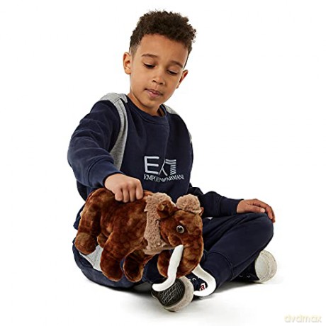 Zappi Co Plush Childrens Stuffed Soft Cuddly Plush Toy-Part of Safari Animals Collection, Perfect for Kids (30cm Depth)(Woolly Mammoth)
