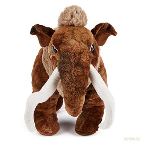 Zappi Co Plush Childrens Stuffed Soft Cuddly Plush Toy-Part of Safari Animals Collection, Perfect for Kids (30cm Depth)(Woolly Mammoth)