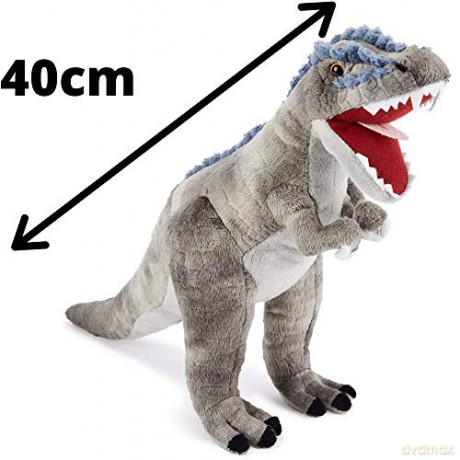 Zappi Co Plush Childrens Stuffed Soft Cuddly Plush Toy-Part of Safari Animals Collection, Perfect for Kids (31cm Depth)(T-Rex Dinosaur)