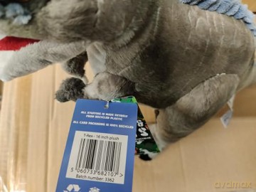 Zappi Co Plush Childrens Stuffed Soft Cuddly Plush Toy-Part of Safari Animals Collection, Perfect for Kids (31cm Depth)(T-Rex Dinosaur)