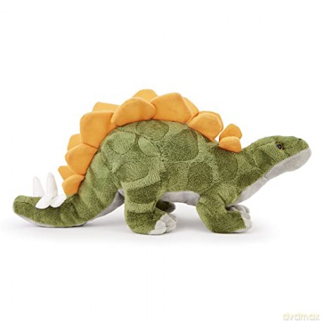 Zappi Co Plush Childrens Stuffed Soft Cuddly Plush Toy-Part of Safari Animals Collection, Perfect for Kids (33cm Depth)(Stegosaurus Dinosaur)