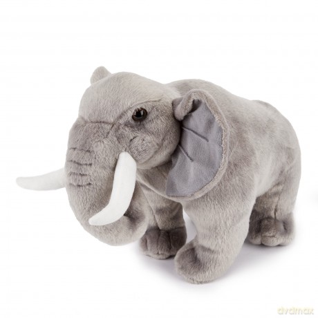 Zappi Co Plush Childrens Stuffed Soft Cuddly Plush Toy-Part of Safari Animals Collection, Perfect for Kids (36cm Depth)(Elephant)