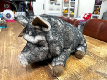 Zappi Co Pot Bellied Pig Plush Toy (30cm) - Chubby, Cuddly Farm Animal, Eco-Friendly, Adored by Kids, 100% Recycled Material