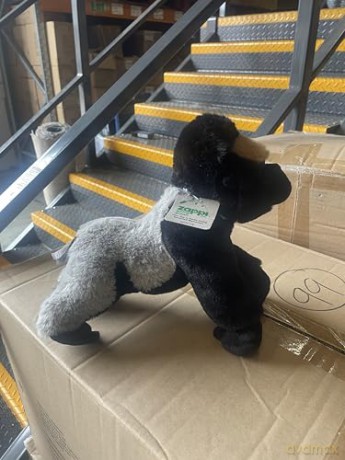 Zappi Co Silverback Gorilla Plush Toy (32cm) - Mighty, Gentle Jungle Plush, Eco-Friendly, Hit with Young Animal Enthusiasts, 100% Recycled