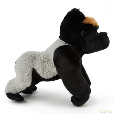 Zappi Co Silverback Gorilla Plush Toy (32cm) - Mighty, Gentle Jungle Plush, Eco-Friendly, Hit with Young Animal Enthusiasts, 100% Recycled