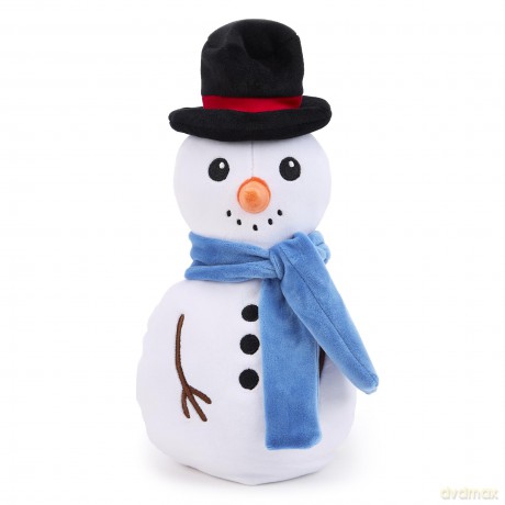 Zappi Co Snowman Plush Toy - Soft and Cuddly Christmas Snowman Frosty Decoration (25cm height), Perfect for Festive Decor, and Stocking Fillers