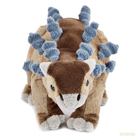 Zappi Co Ultra Soft Ankylosaurus Dinosaur Plush Toy (32cm Depth) - Safari Collection, Perfect for Kids, Realistic Lifelike