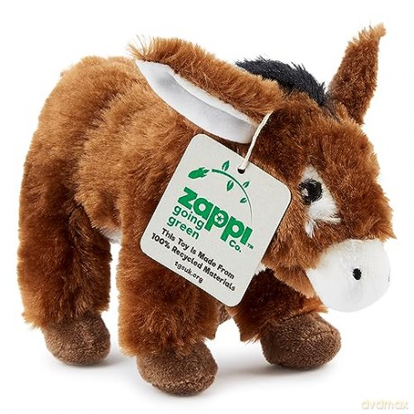Zappi Co x3 Tripple Pack Farm set of Childrens Playful Soft Cuddly Plush Toy realistic life like(12-15CM/5-6 Inches) (Donkey + Lamb + Pig)