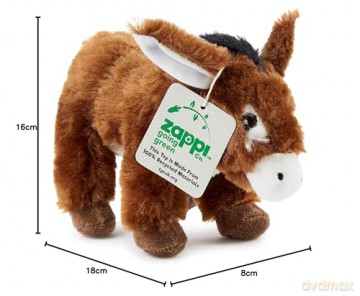 Zappi Co x3 Tripple Pack Farm set of Childrens Playful Soft Cuddly Plush Toy realistic life like(12-15CM/5-6 Inches) (Donkey + Lamb + Pig)