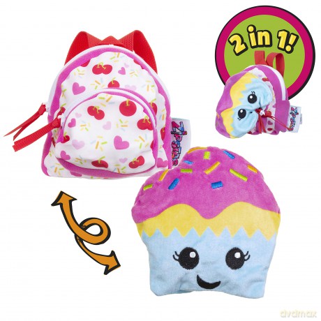 Zipstas Cupcake 2-in-1 Toddler backpack. Rucksack transforms into cupcake plush toy.