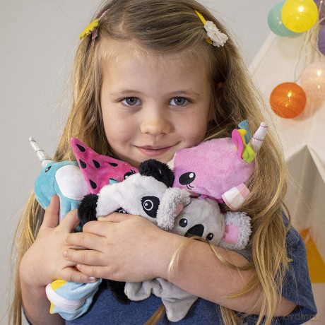Zipstas Unicorn 2-in-1 toddler backpack. Rucksack that transforms into a unicorn teddy bear.