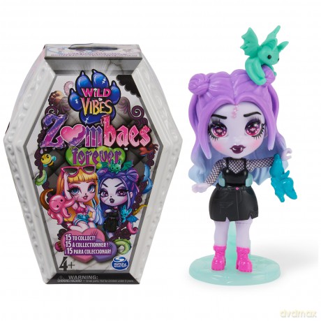 Zombaes Forever, Wild Vibes Zombie Surprise Collectible Figure, Doll and Coffin Accessories Toy (Models May Vary) 9cm Toys for Girls