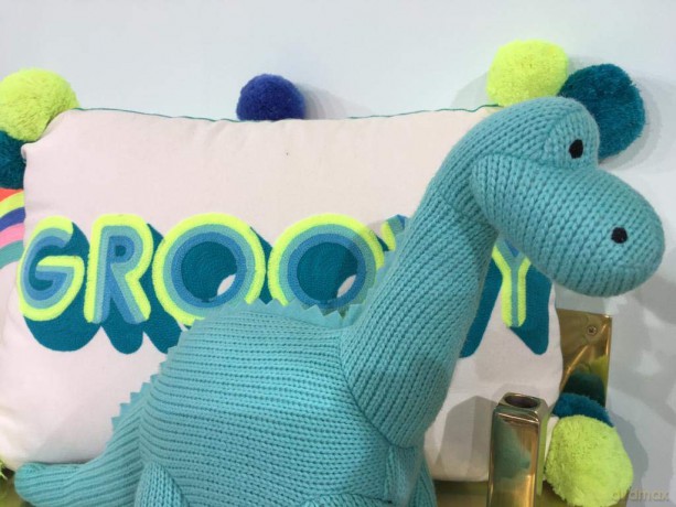 best years original by design Knitted Ice Blue Diplodocus Dinosaur Soft Toy