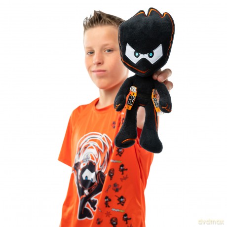 blip toys 61179 12 Inch Paxton Plush with Removable Weapons Official Ninja Kidz TV Merchandise, Blue