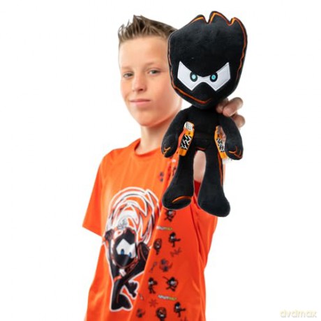 blip toys 61179 12 Inch Paxton Plush with Removable Weapons Official Ninja Kidz TV Merchandise, Blue