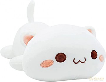 shownicer Plush Pillow, Cute Cat Doll Cushion, Soft Toy Stuffed Animal Plush for Sleeping Sofa Bed, Creative Home Decoration, Cuddly Toy Gift for Kids Baby Girls Boys Birthday Christmas
