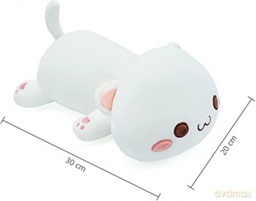 shownicer Plush Pillow, Cute Cat Doll Cushion, Soft Toy Stuffed Animal Plush for Sleeping Sofa Bed, Creative Home Decoration, Cuddly Toy Gift for Kids Baby Girls Boys Birthday Christmas