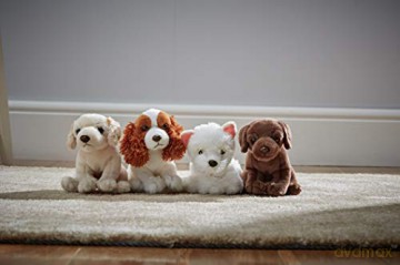 Living Nature Golden Retriever Puppy, Realistic Soft Cuddly Dog Toy, Naturli Eco-Friendly Plush, 15cm