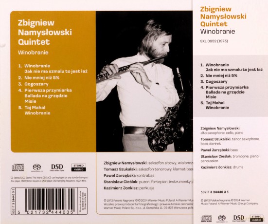 Zbigniew Namysłowski: Winobranie [SACD]