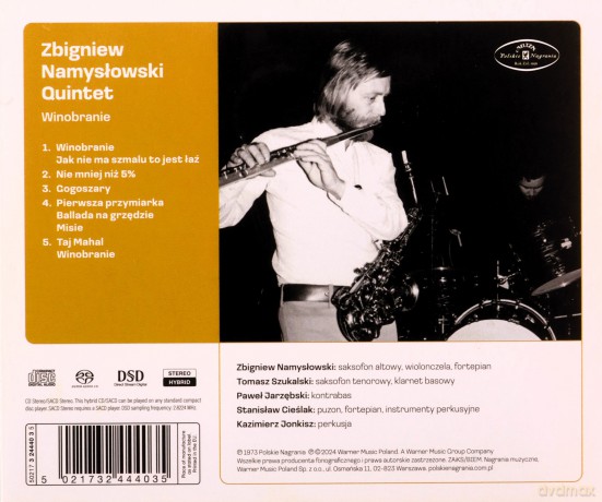 Zbigniew Namysłowski: Winobranie [SACD]