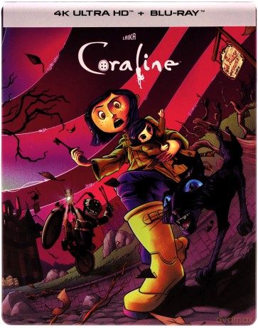Coraline (Koralina i tajemnicze drzwi) (steelbook) [Blu-Ray 4K]+[Blu-Ray]