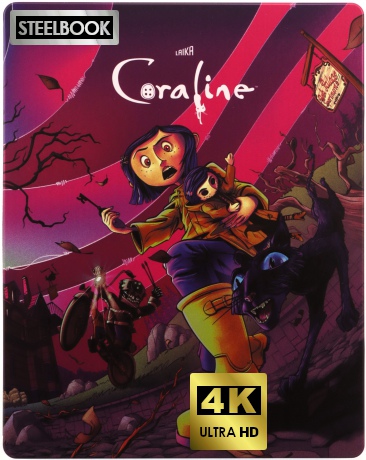 Coraline (Koralina i tajemnicze drzwi) (steelbook) [Blu-Ray 4K]+[Blu-Ray]