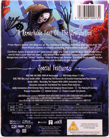 Coraline (Koralina i tajemnicze drzwi) (steelbook) [Blu-Ray 4K]+[Blu-Ray]