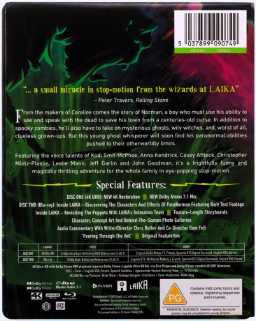 ParaNorman (steelbook) [Blu-Ray 4K]+[Blu-Ray]