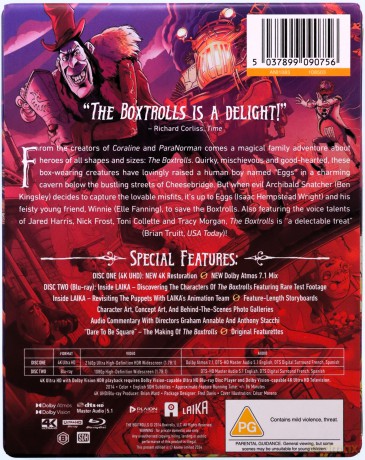 The Boxtrolls (Pudłaki) (steelbook) [Blu-Ray 4K]+[Blu-Ray]