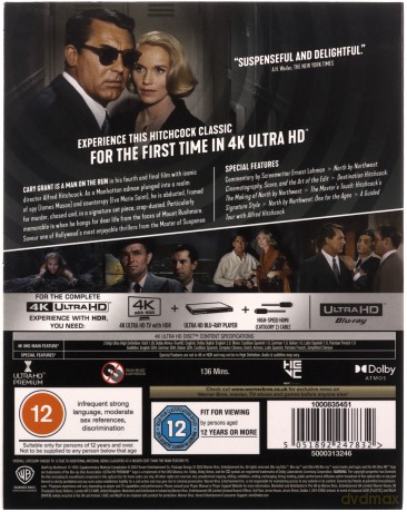 North By Northwest (Północ - północny zachód) [Blu-Ray 4K]