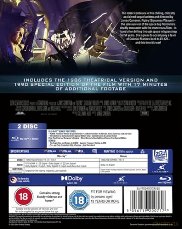 Aliens (Obcy 2 - decydujące starcie) [Blu-Ray]