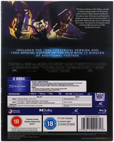 Aliens (Obcy 2 - decydujące starcie) [Blu-Ray]