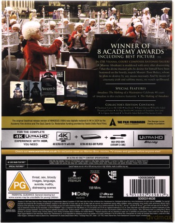 Amadeus (Amadeusz) (Limited) (steelbook) [Blu-Ray 4K]