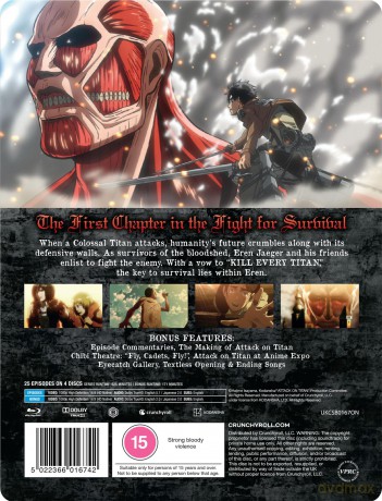Attack On Titan Season 1 (Atak Tytanów) (Limited) (steelbook) [4xBlu-Ray]