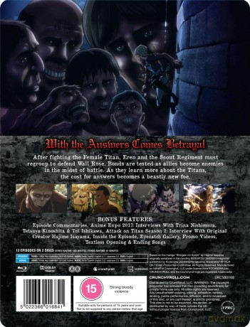 Attack On Titan Season 2 (Atak Tytanów) (Limited) (steelbook) [2xBlu-Ray]