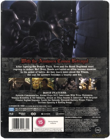 Attack On Titan Season 2 (Atak Tytanów) (Limited) (steelbook) [2xBlu-Ray]