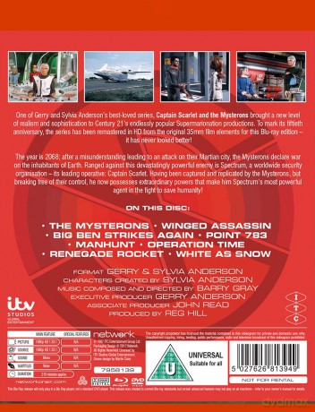 Captain Scarlet and Mysterons Volume 1 [Blu-Ray]