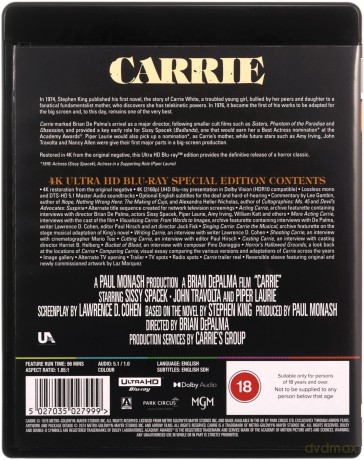 Carrie [Blu-Ray 4K]