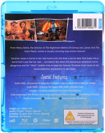 Coraline (Koralina i tajemnicze drzwi) [Blu-Ray]