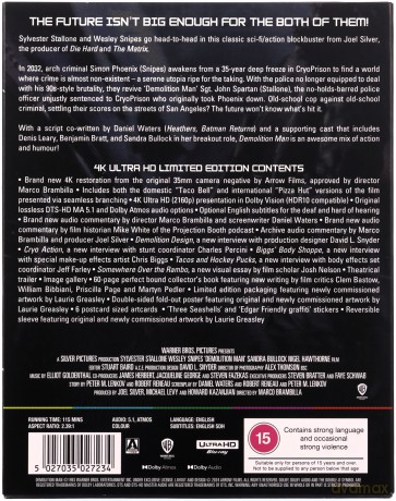 Demolition Man (Człowiek-demolka) (Limited) [Blu-Ray 4K]