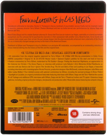 Fear And Loathing In Las Vegas [Blu-Ray 4K]