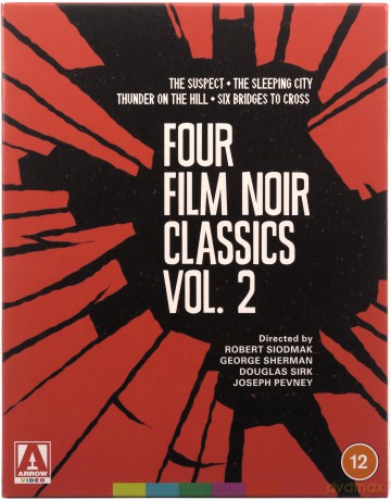 Film Noir Volume 2 Collection: The Suspect / The Sleeping City / Thunder on the Hill / Six Bridges to Cross [4xBlu-Ray]