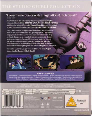 Laputa - Castle In The Sky (Laputa - podniebny zamek) [Blu-Ray]+[DVD]