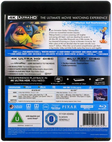 Monsters University (Uniwersytet Potworny) [Blu-Ray 4K]+[Blu-Ray]