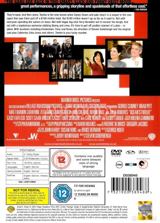 Oceans Twelve [DVD]