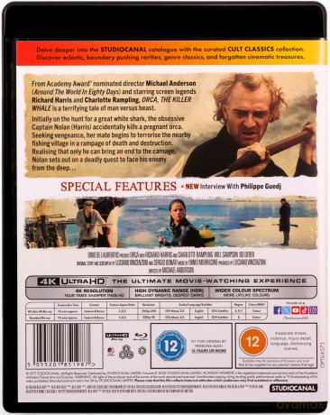 Orca The Killer Whale (Orka - Wieloryb zabójca) [Blu-Ray 4K]+[Blu-Ray]