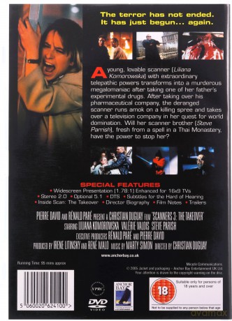 Scanners III - The Takeover [DVD]