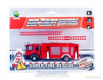 Auto metalowe straż pożarna 1:64 [ZABAWKA]
