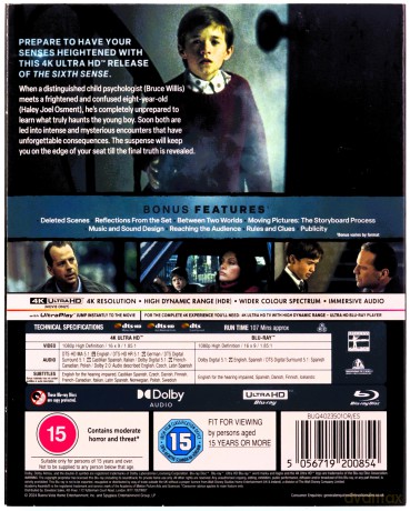 Szósty zmysł [Blu-Ray 4K]+[Blu-Ray]